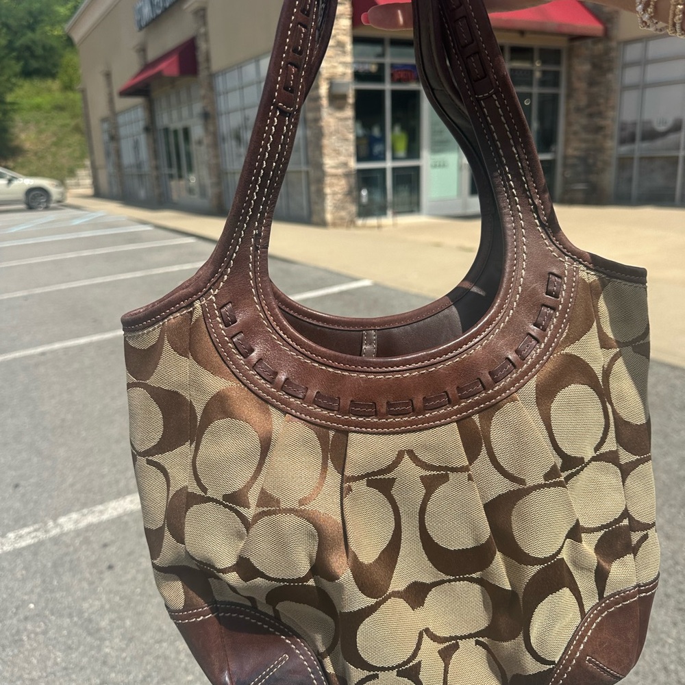 Stylish Brown Designer Women's Bag Coach Vintage